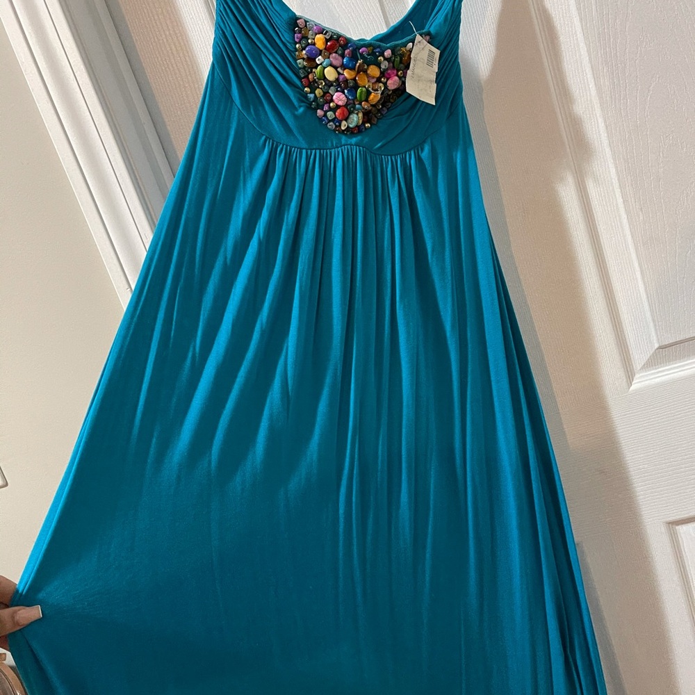 Strapless long summer dress 🌞